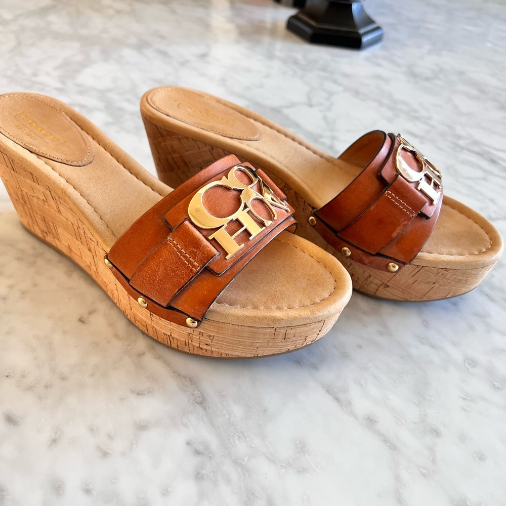 Coach wedge sandal
